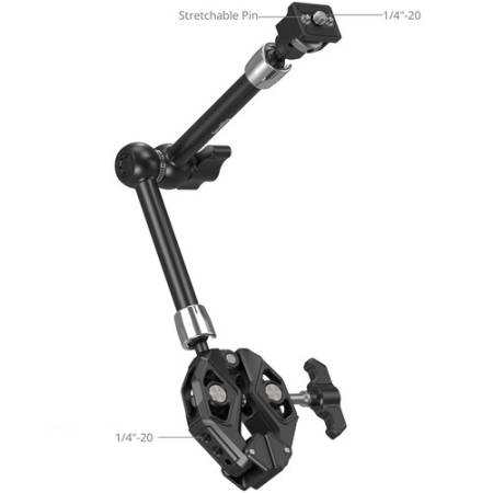 SmallRig 5312 - Magic Arm, zacisk szczękowy, porty